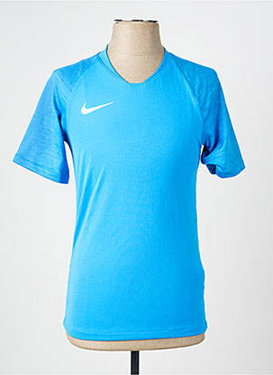 T-shirt coupe cintrée manches courtes bleu NIKE homme