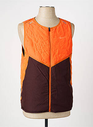 Veste casual fermeture zippée sur le devant orange NIKE homme