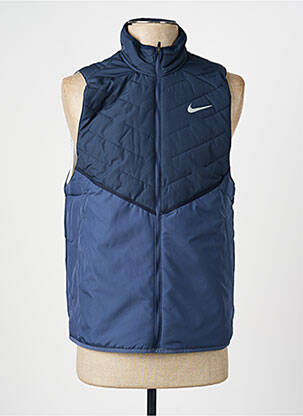 Doudoune fermeture zippée sur le devant sans capuche bleu NIKE homme
