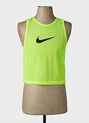 Débardeur col rond sans manche jaune NIKE homme