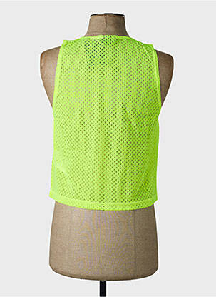 Débardeur col rond sans manche jaune NIKE homme