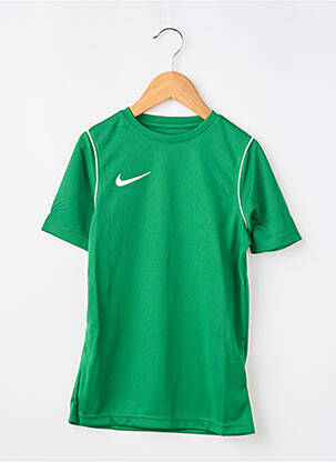 T-shirt sport football manches courtes vert NIKE garçon