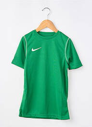 T-shirt sport football manches courtes vert NIKE garçon
