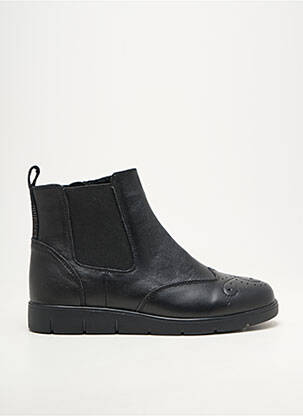 Bottines/boots matière lisse talon plat jusqu'à 3cm noir DAMART femme