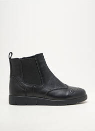 Bottines/boots matière lisse talon plat jusqu'à 3cm noir DAMART femme