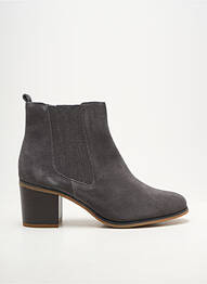 Bottines/boots bout rond talon de 7 à 9cm gris DAMART femme