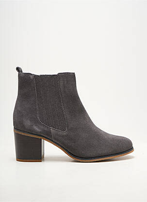 Bottines/boots bout rond talon de 7 à 9cm gris DAMART femme