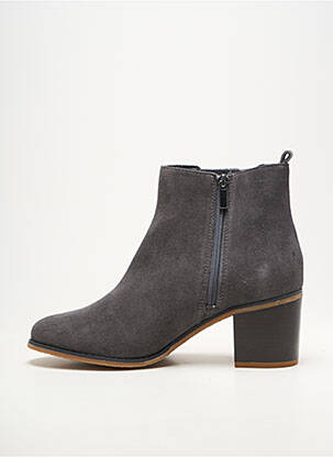 Bottines/boots bout rond talon de 7 à 9cm gris DAMART femme