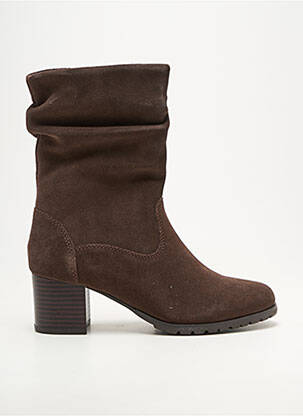Bottines/boots bout rond talon de 4 à 6cm marron DAMART femme