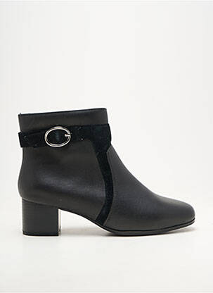 Bottines/boots matière lisse talon de 4 à 6cm noir DAMART femme