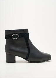Bottines/boots matière lisse talon de 4 à 6cm noir DAMART femme