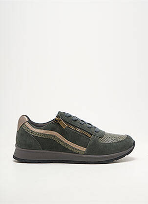 Baskets bout rond talon plat jusqu'à 3cm vert DAMART femme
