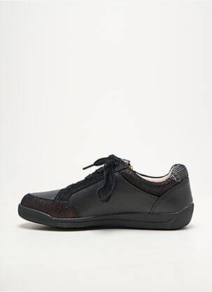 Baskets matière lisse talon plat jusqu'à 3cm noir DAMART femme