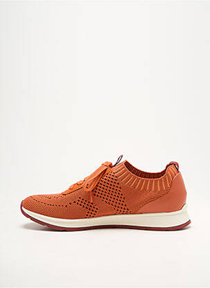 Baskets bout rond talon plat jusqu'à 3cm orange DAMART femme