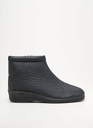 Bottines/boots fourrée talon de 4 à 6cm noir EMANUELA femme