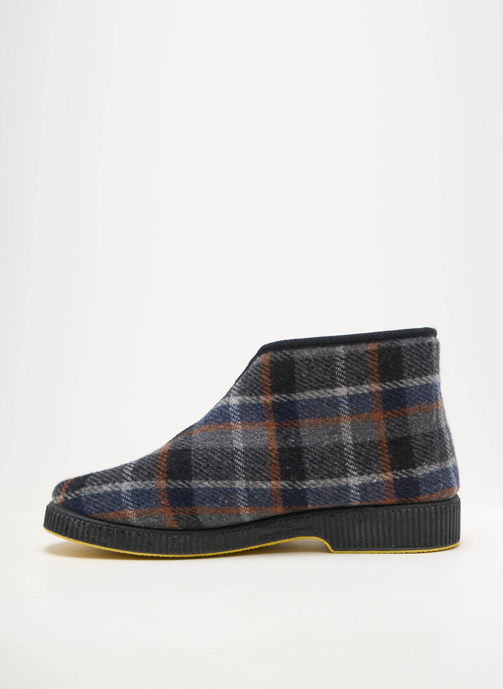 Chaussons/pantoufles bout rond bout rond bleu EMANUELA homme