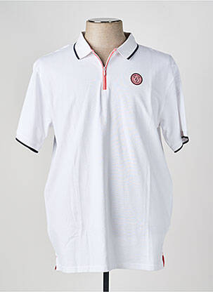 Polo coupe droite manches courtes blanc CAMBERABERO homme