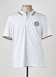 Polo tissage jersey manches courtes blanc CAMBERABERO homme