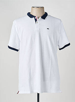 Polo coupe droite manches courtes blanc CAMBERABERO homme