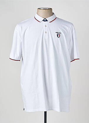 Polo coupe droite manches courtes blanc CAMBERABERO homme