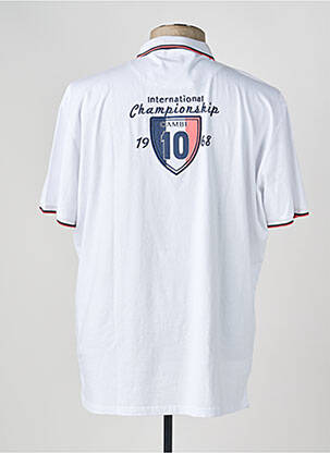 Polo coupe droite manches courtes blanc CAMBERABERO homme