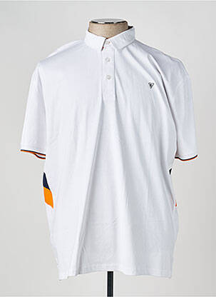 Polo coupe cintrée manches courtes blanc CAMBERABERO homme