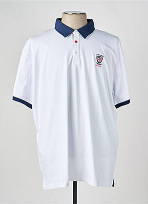 Polo coupe droite manches courtes blanc CAMBERABERO homme