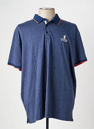 Polo coupe droite manches courtes bleu CAMBERABERO homme