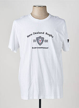 T-shirt broderie manches courtes blanc CAMBERABERO homme