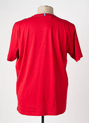 T-shirt broderie manches courtes rouge CAMBERABERO homme