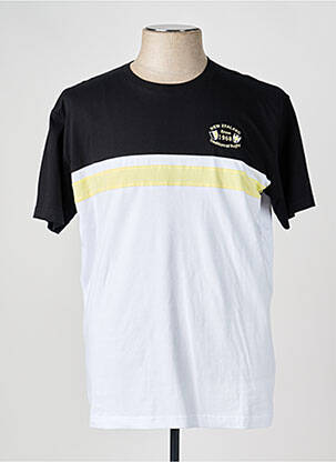 T-shirt broderie manches courtes noir CAMBERABERO homme