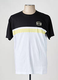 T-shirt broderie manches courtes noir CAMBERABERO homme