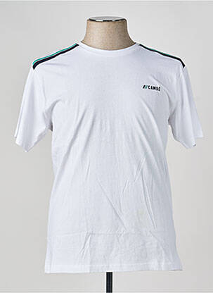 T-shirt coupe cintrée manches courtes blanc CAMBERABERO homme