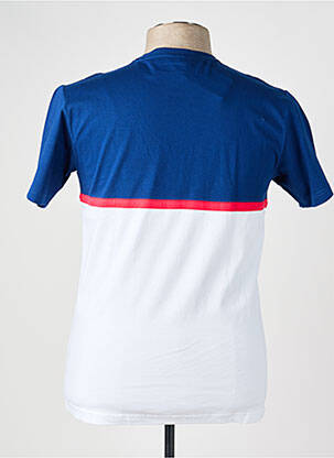 T-shirt broderie manches courtes bleu CAMBERABERO homme