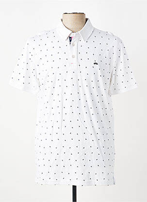 Polo coupe droite manches courtes blanc CAMBERABERO homme
