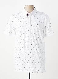 Polo coupe droite manches courtes blanc CAMBERABERO homme