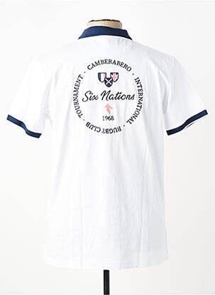 Polo coupe droite manches courtes blanc CAMBERABERO homme