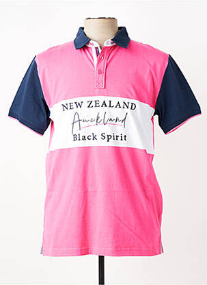 Polo coupe droite manches courtes rose CAMBERABERO homme