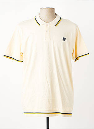Polo coupe droite manches courtes jaune CAMBERABERO homme