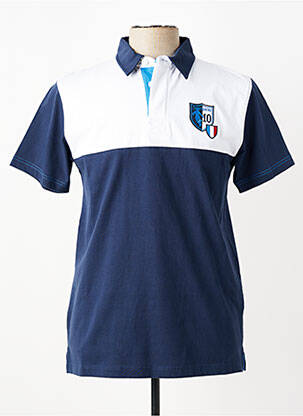 Polo coupe droite manches courtes bleu CAMBERABERO homme