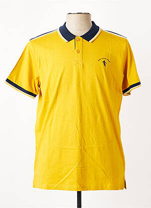 Polo coupe droite manches courtes jaune CAMBERABERO homme