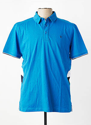 Polo coupe droite manches courtes bleu CAMBERABERO homme