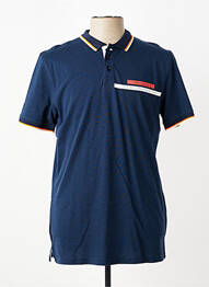Polo coupe droite manches courtes bleu CAMBERABERO homme