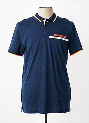 Polo coupe droite manches courtes bleu CAMBERABERO homme