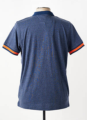 Polo tissage jersey manches courtes bleu CAMBERABERO homme
