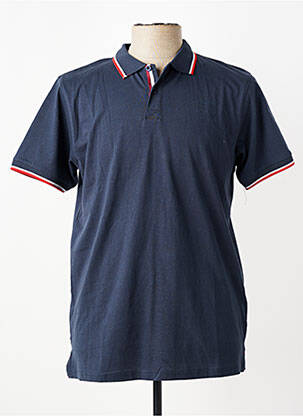Polo coupe droite manches courtes bleu CAMBERABERO homme