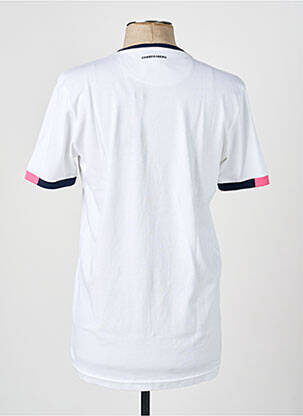 T-shirt broderie manches courtes blanc CAMBERABERO homme