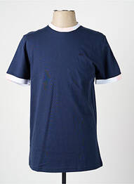 T-shirt broderie manches courtes bleu CAMBERABERO homme