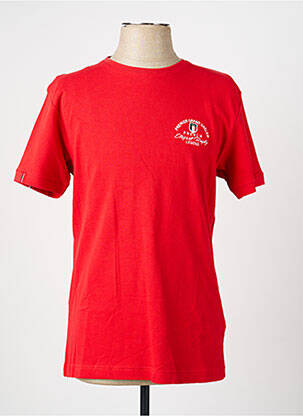 T-shirt coupe cintrée manches courtes rouge CAMBERABERO homme