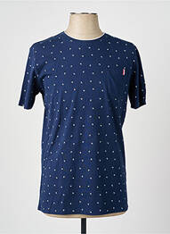 T-shirt coupe cintrée manches courtes bleu CAMBERABERO homme
